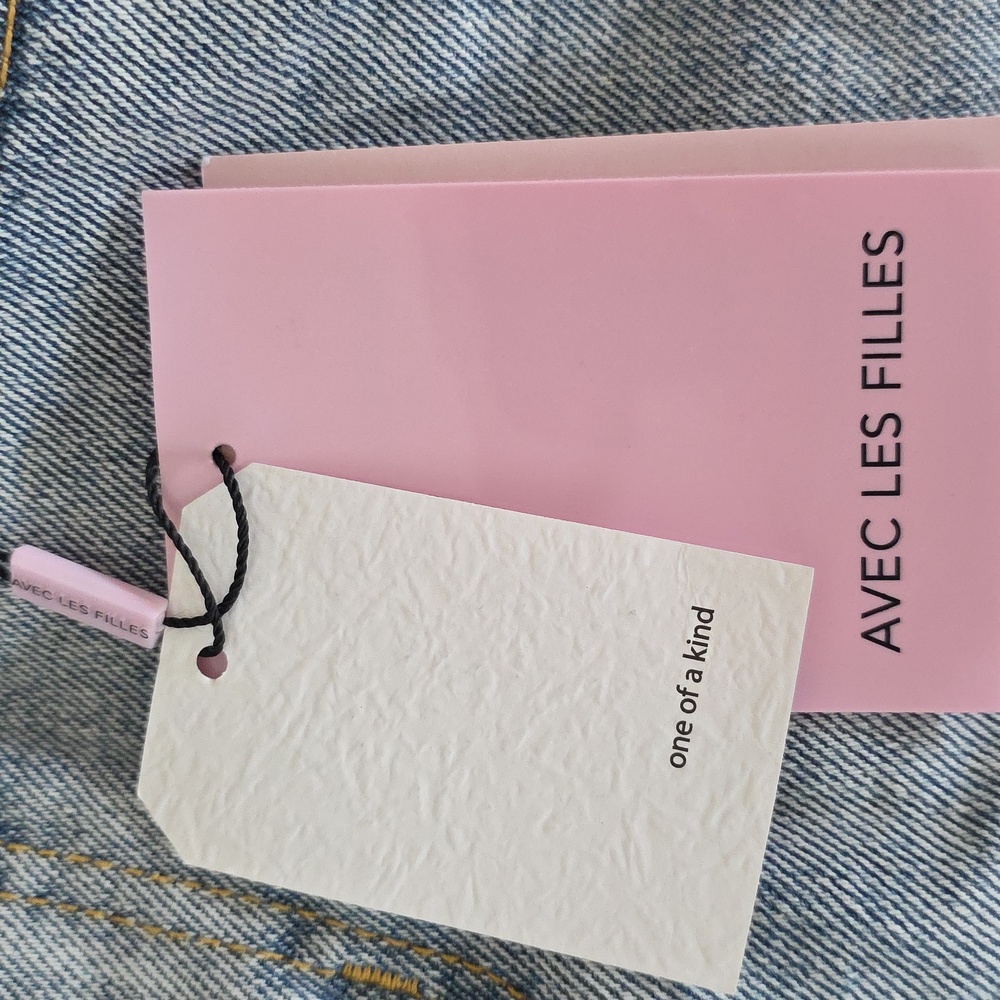 Avec Les Filles Light Blue Distressed Jeans - Picture 4 of 4